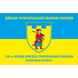 Прапор 110 ОБрТрО ЗСУ (окрема бригада територіальної оборони). Варіант-05