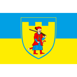 Прапор 110 ОБрТрО ЗСУ (окрема бригада територіальної оборони). Варіант-06