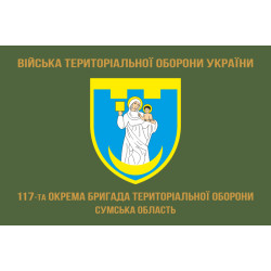 Прапор 117 ОБрТрО ЗСУ (окрема бригада територіальної оборони). Варіант-04