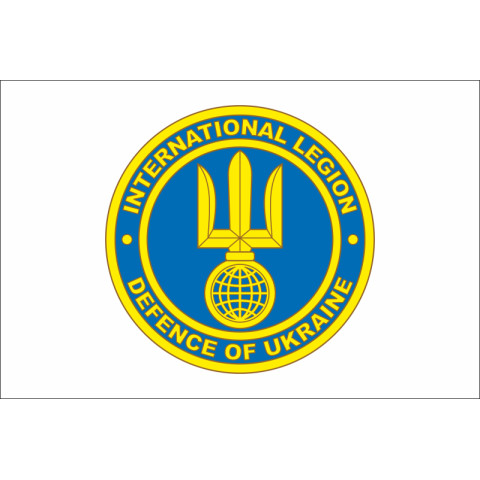 Флаг Интернационального легиона ТрО Украины. Вариант-01