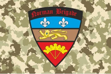 Прапор норманської бригади ЗСУ. Варіант-02 Прапор норманської бригади ЗСУ. Варіант-02