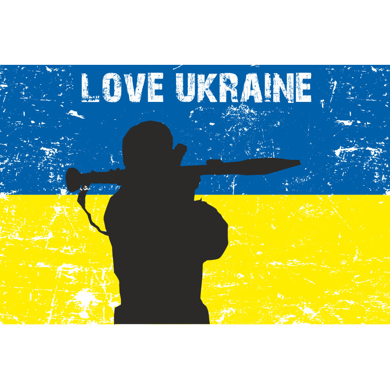 Флаг «Love Ukraine» Флаг «Love Ukraine»