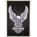 Флаг любителей Harley-Davidson (рус. Харли-Дэвидсон). Вариант-12 Флаг любителей Harley-Davidson (рус. Харли-Дэвидсон). Вариант-12