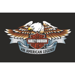 Флаг любителей Harley-Davidson, An American legend. Вариант-01