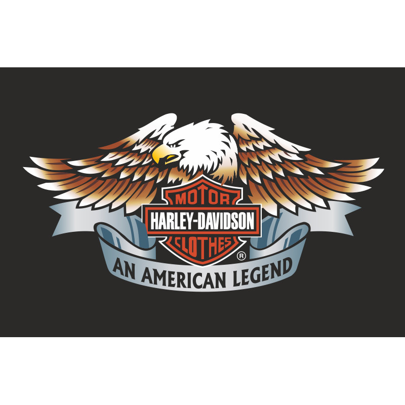 Прапор любителів Harley-Davidson, An American legend. Варіант-01 Прапор любителів Harley-Davidson, An American legend. Варіант-01