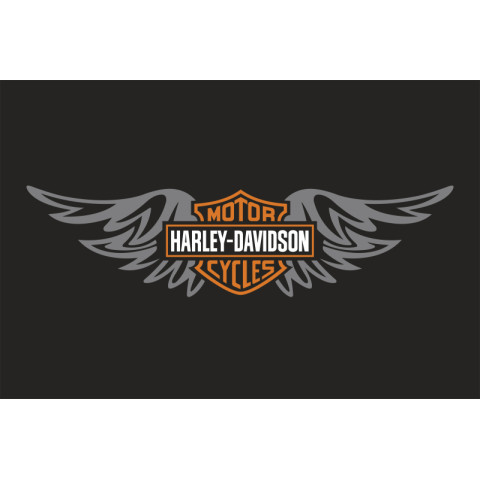 Флаг любителей Harley-Davidson (рус. Харли-Дэвидсон). Вариант-09 Флаг любителей Harley-Davidson (рус. Харли-Дэвидсон). Вариант-09