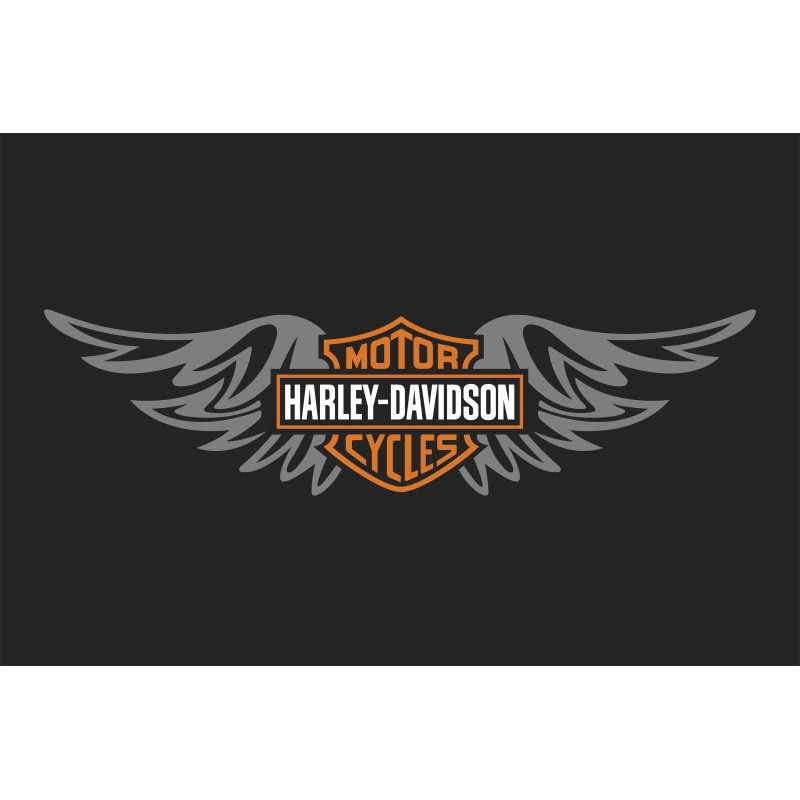 Флаг любителей Harley-Davidson (рус. Харли-Дэвидсон). Вариант-09 Флаг любителей Harley-Davidson (рус. Харли-Дэвидсон). Вариант-09