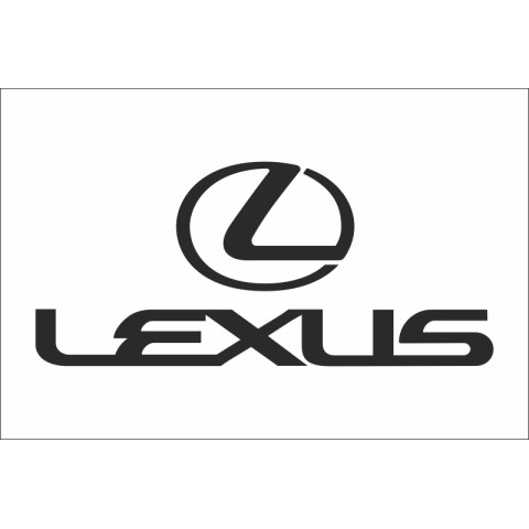 Флаг любителей Lexus (рус. Лексус). Вариант-01