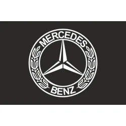 Флаг любителей Mercedes-Benz (рус. Мерседес-Бенц). Вариант-02 Флаг любителей Mercedes-Benz (рус. Мерседес-Бенц). Вариант-02