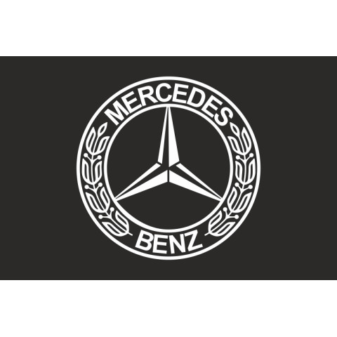 Флаг любителей Mercedes-Benz (рус. Мерседес-Бенц). Вариант-02 Флаг любителей Mercedes-Benz (рус. Мерседес-Бенц). Вариант-02