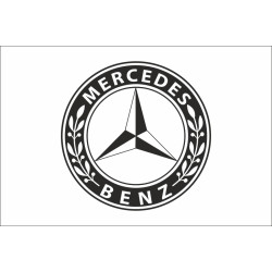 Флаг любителей Mercedes-Benz (рус. Мерседес-Бенц). Вариант-03 Флаг любителей Mercedes-Benz (рус. Мерседес-Бенц). Вариант-03
