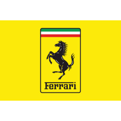 Флаг любителей Ferrari (рус. Феррари). Вариант-02