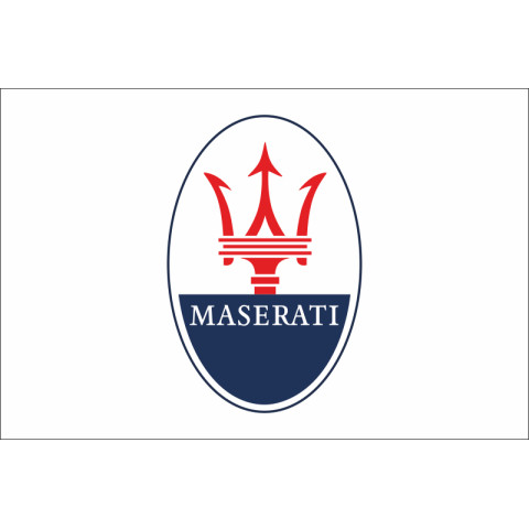 Флаг любителей Maserati (рус. Мазерати). Вариант-01 Флаг любителей Maserati (рус. Мазерати). Вариант-01