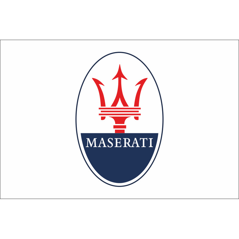 Флаг любителей Maserati (рус. Мазерати). Вариант-01 Флаг любителей Maserati (рус. Мазерати). Вариант-01