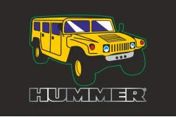 Флаг любителей Hummer (рус. Хаммер). Вариант-03 Флаг любителей Hummer (рус. Хаммер). Вариант-03