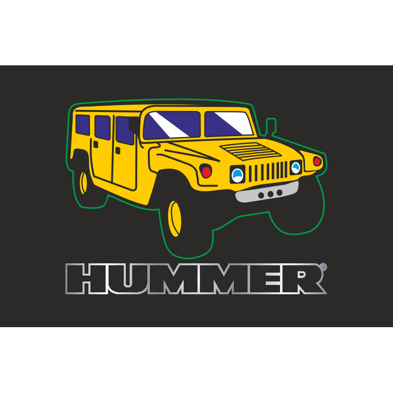 Флаг любителей Hummer (рус. Хаммер). Вариант-03 Флаг любителей Hummer (рус. Хаммер). Вариант-03
