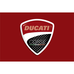 Флаг любителей Ducati (рус. Дукати). Вариант-01
