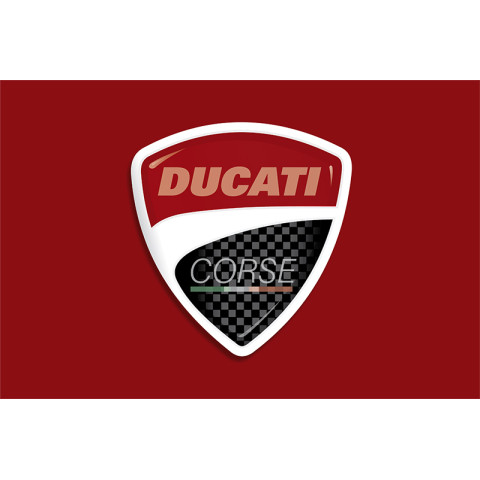 Флаг любителей Ducati (рус. Дукати). Вариант-01