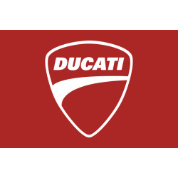 Флаг любителей Ducati (рус. Дукати). Вариант-02