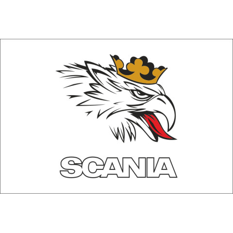 Прапор любителів Scania (укр. Сканія). Варіант-01 Прапор любителів Scania (укр. Сканія). Варіант-01