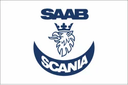 Прапор любителів SAAB-SCANIA (укр. СААБ-СКАНІЯ). Варіант-02 Прапор любителів SAAB-SCANIA (укр. СААБ-СКАНІЯ). Варіант-02
