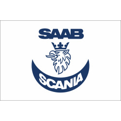 Прапор любителів SAAB-SCANIA (укр. СААБ-СКАНІЯ). Варіант-02 Прапор любителів SAAB-SCANIA (укр. СААБ-СКАНІЯ). Варіант-02