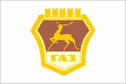 Флаг любителей ГАЗ (Горьковский автомобильный завод). Вариант-03