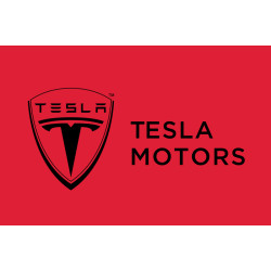 Флаг любителей Tesla (рус. Тесла). Вариант-03