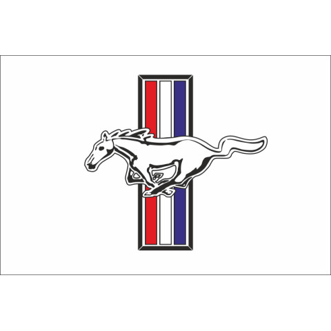 Прапор любителів Ford Mustang (укр. Форд Мустанг). Варіант-01 Прапор любителів Ford Mustang (укр. Форд Мустанг). Варіант-01