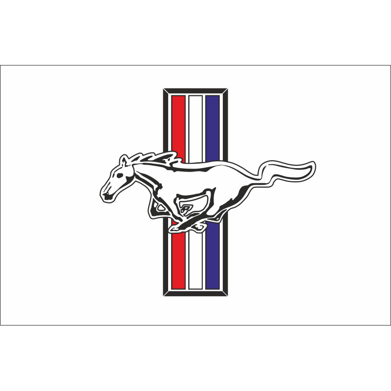 Прапор любителів Ford Mustang (укр. Форд Мустанг). Варіант-01 Прапор любителів Ford Mustang (укр. Форд Мустанг). Варіант-01