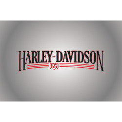 Флаг любителей Harley-Davidson (рус. Харли-Дэвидсон). Вариант-10