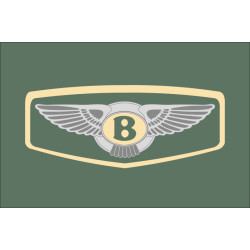 Флаг любителей Bentley (рус. Бентли). Вариант-02