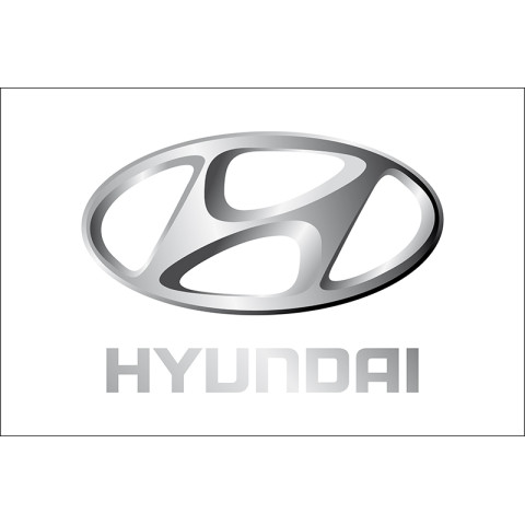 Флаг любителей Hyundai (рус. Хюндай). Вариант-02