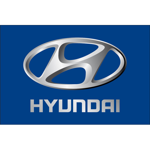 Флаг любителей Hyundai (рус. Хюндай). Вариант-03