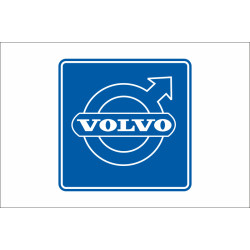 Флаг любителей Volvo (рус. Вольво). Вариант-04