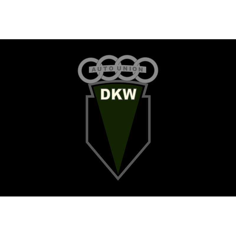 Прапор любителів DKW (укр. ДКВ). Варіант-03 Прапор любителів DKW (укр. ДКВ). Варіант-03