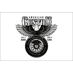 Прапор AMERICAN CUSTOM. Варіант-01 Прапор AMERICAN CUSTOM. Варіант-01