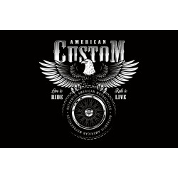 Прапор AMERICAN CUSTOM. Варіант-02 Прапор AMERICAN CUSTOM. Варіант-02