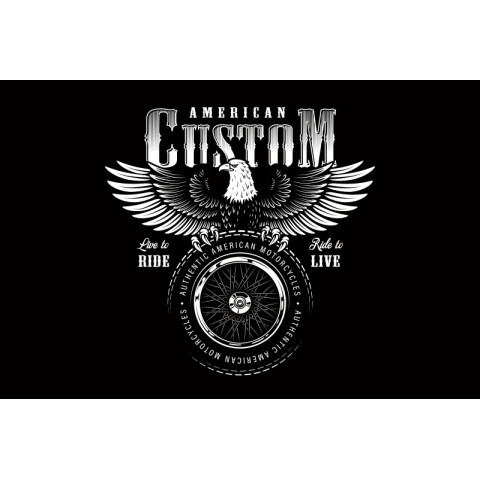 Флаг AMERICAN CUSTOM. Вариант-02 Флаг AMERICAN CUSTOM. Вариант-02