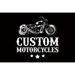 Прапор Custom Motorcycles. Варіант-02 Прапор Custom Motorcycles. Варіант-02