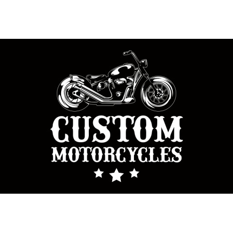 Флаг Custom Motorcycles. Вариант-02 Флаг Custom Motorcycles. Вариант-02
