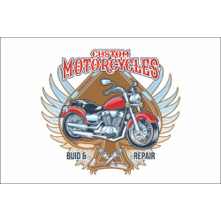 Прапор Custom Motorcycles. Варіант-03 Прапор Custom Motorcycles. Варіант-03