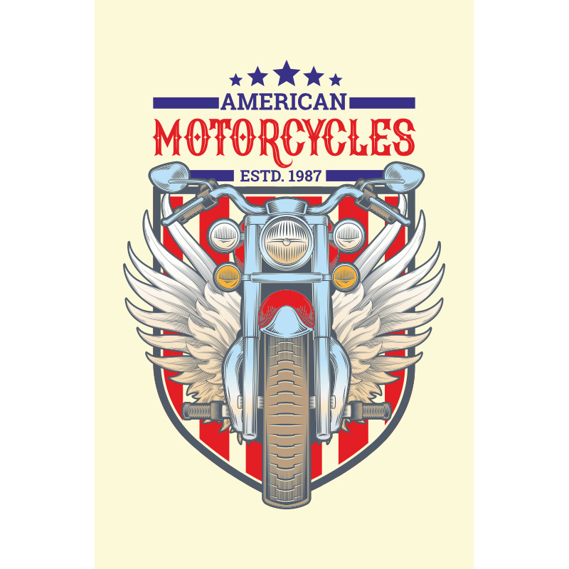Флаг American Motorcycles. Вариант-01 Флаг American Motorcycles. Вариант-01