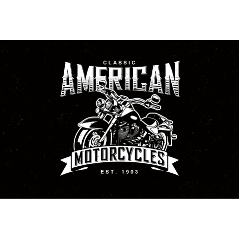 Флаг American Motorcycles. Вариант-02 Флаг American Motorcycles. Вариант-02