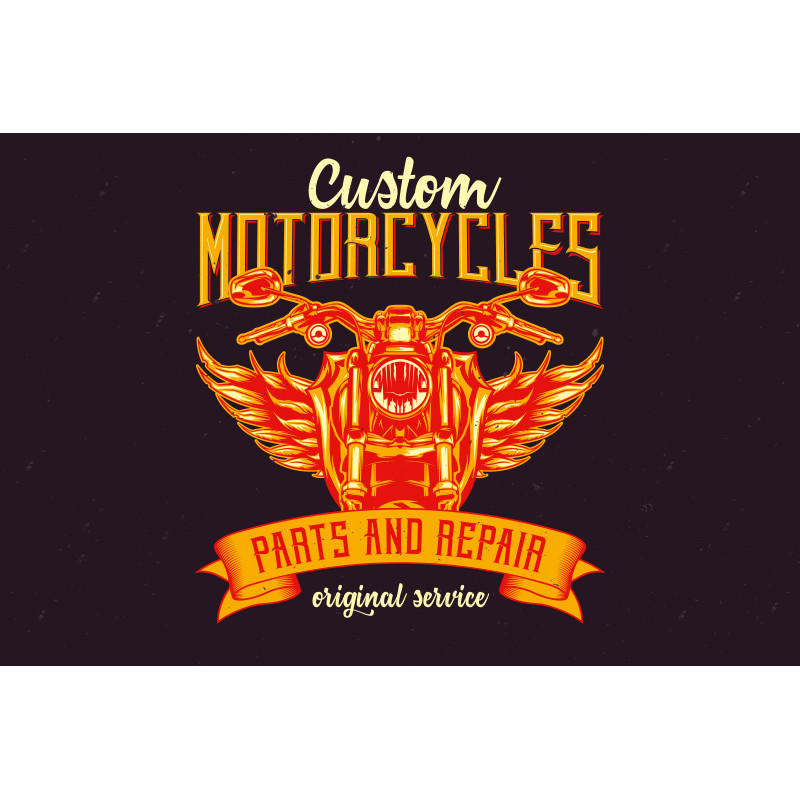 Прапор Custom Motorcycles. Варіант-05 Прапор Custom Motorcycles. Варіант-05