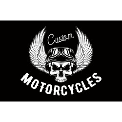 Флаг Custom Motorcycles. Вариант-06