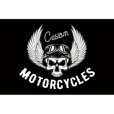 Флаг Custom Motorcycles. Вариант-06 Флаг Custom Motorcycles. Вариант-06