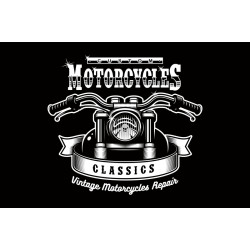 Флаг Custom Motorcycles. Вариант-07