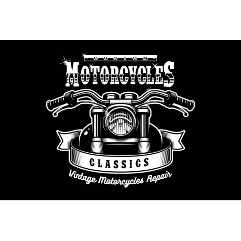Флаг Custom Motorcycles. Вариант-07 Флаг Custom Motorcycles. Вариант-07