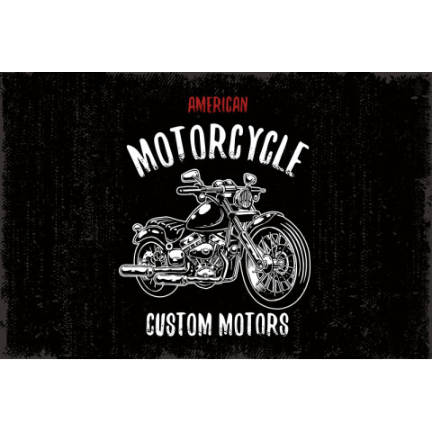 Флаг Custom Motors. Вариант-01 Флаг Custom Motors. Вариант-01